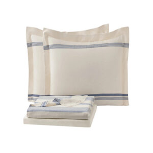 անկողնային հավաքածու կապույտ Queen Size Meri Pique