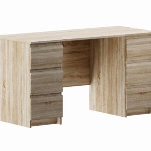 Կաստոր տումբաներով 6 դարակ 151*65 դուբ սոնոմա