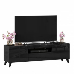 Тумба под ТВ Бруклин черная 1500