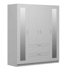 Սիրիուս (2դուռ/2դարակ/2հայելի դուռ) սպիտակ