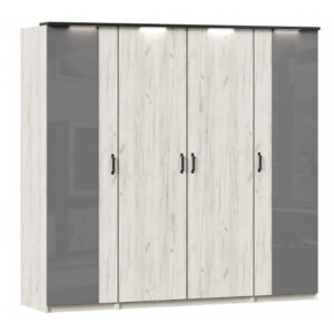 Տեխնո 4 դուռ 2 մոխրագույն / 2 սպիտակ